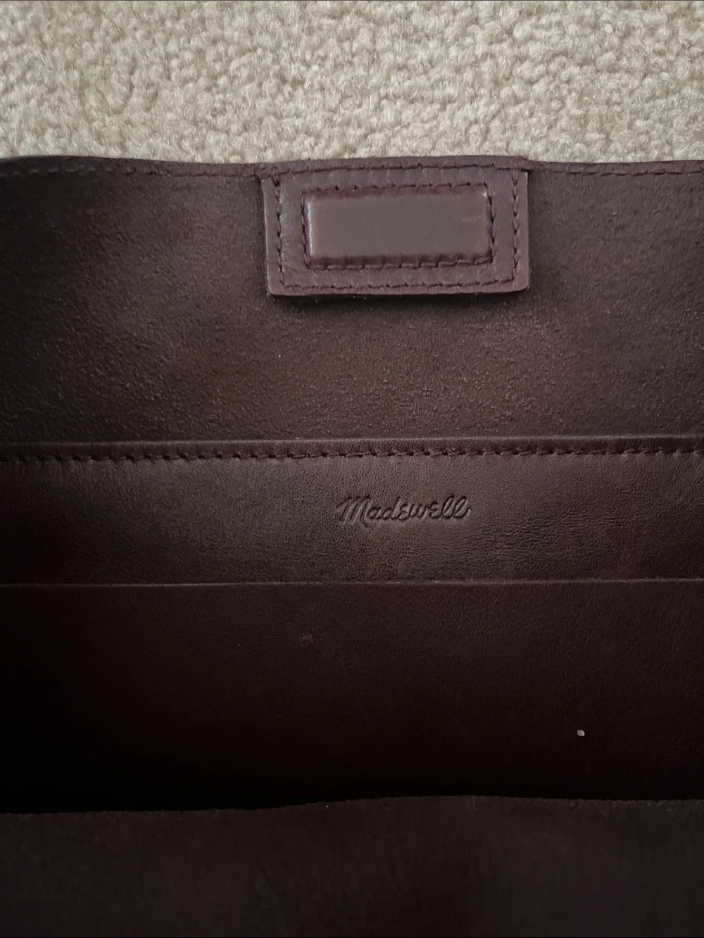 Madewell Brown Leather Bucket Bag - Classic Shoulder Bag